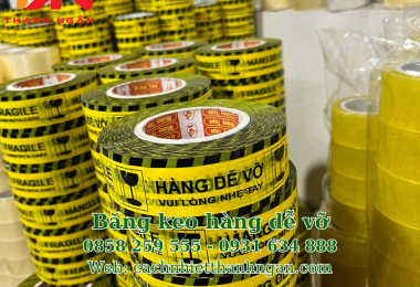 Băng Keo Vàng Hàng Dễ Vỡ Giá Sỉ Tại TP.HCM
